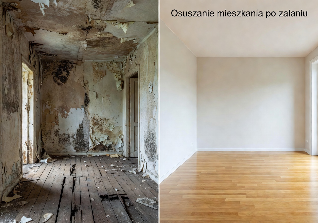 Osuszanie mieszkania po zalaniu Łódź